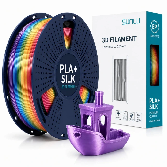 Sunlu PLA+ Silk Filament (Purple)