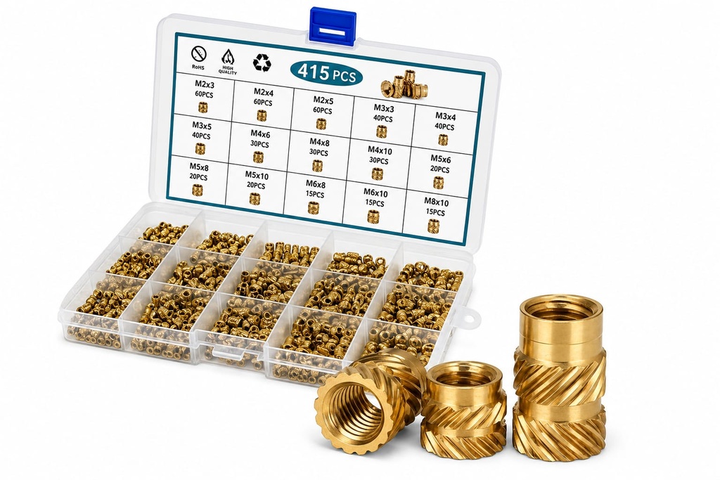 Brass Thread Inserts Set