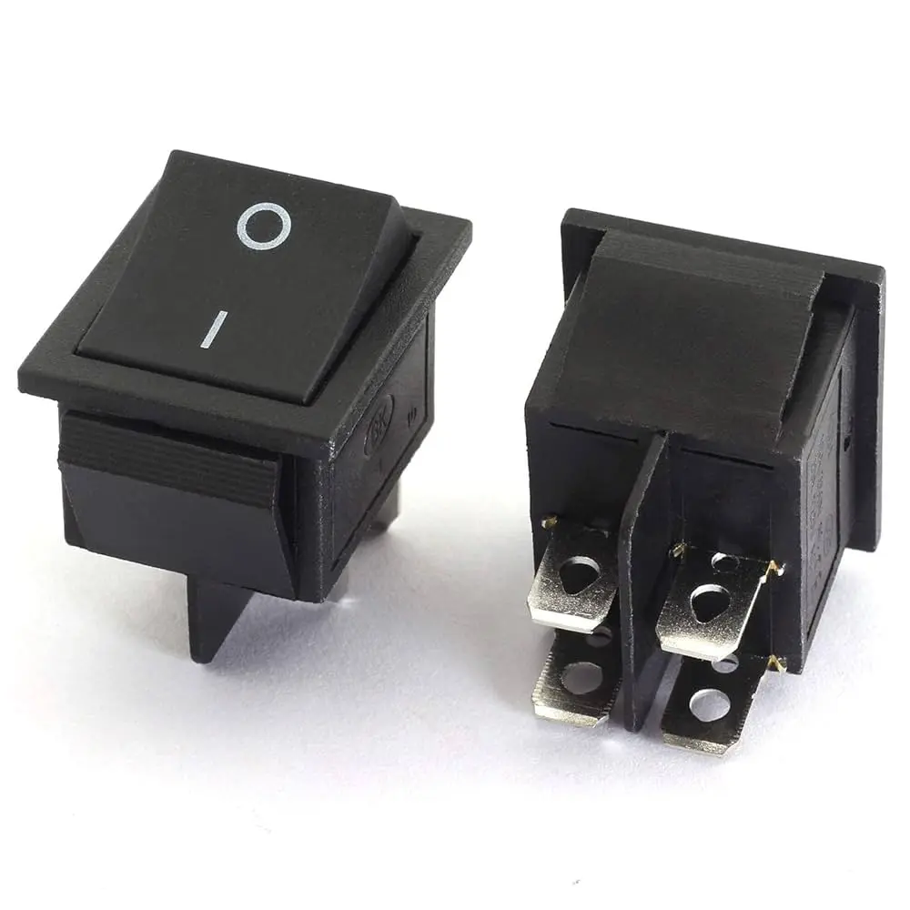 Rocker Switch 4 Pin (Black)
