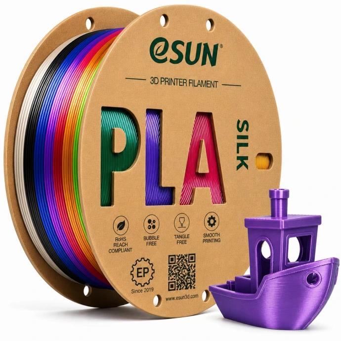 eSun PLA Silk Filament (White)
