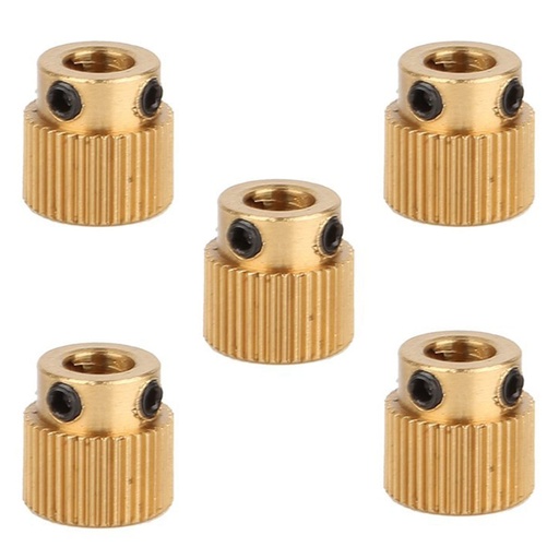 MK8 Extruder Drive Gear Brass