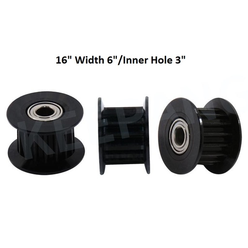 Spare Parts Timing Belt Pulley Black 2GT 20T/W6