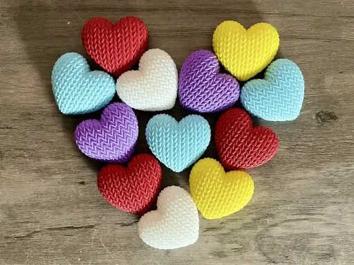 Knitted heart STL